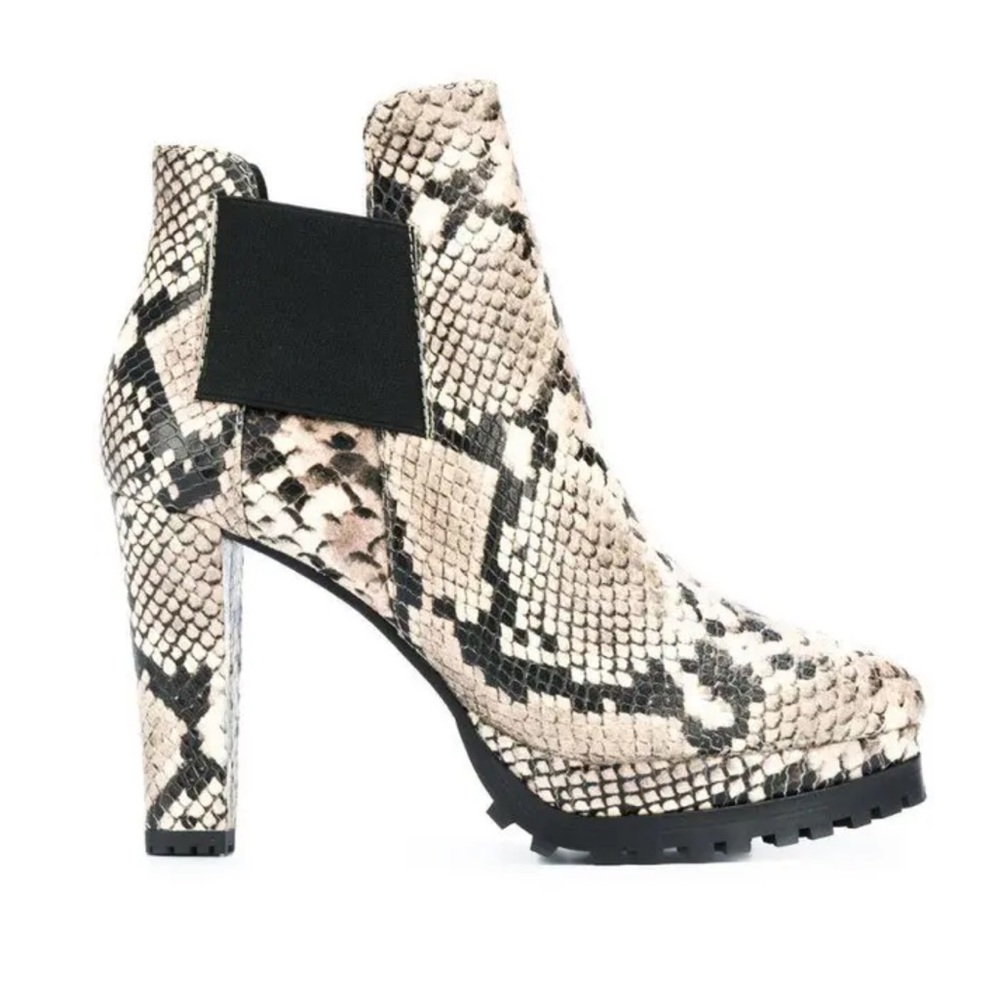 All Saints Sarris Snakeskin Bootie